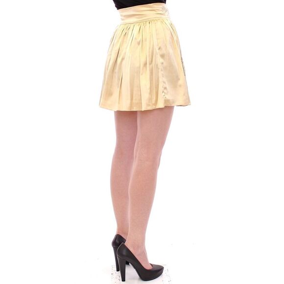 Andrea Incontri Embroidered Mini Skirt Women Beige Skirts - Picture 4 of 6